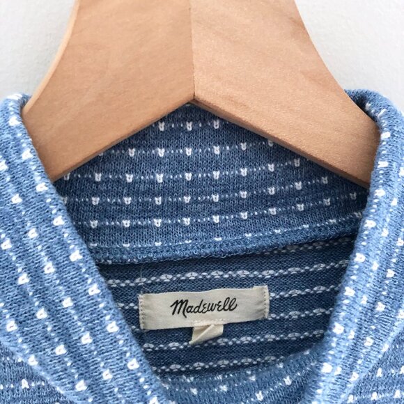 Madewell Jacquard Puff-Sleeve Mockneck Top - Picture 3 of 6